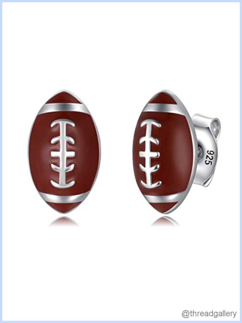 Sterling Silver Hypoallergenic Sports Stud Earrings Women Gift